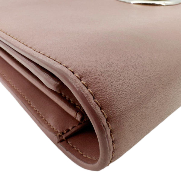 FENDI Vitello Cruise F Leather Wallet on Chain English Rose