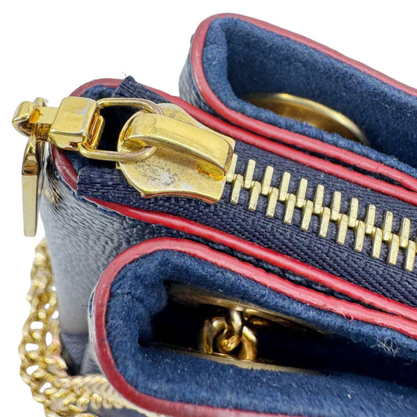 LOUIS VUITTON Surene BB Empreinte Leather Shoulder Bag Navy Blue