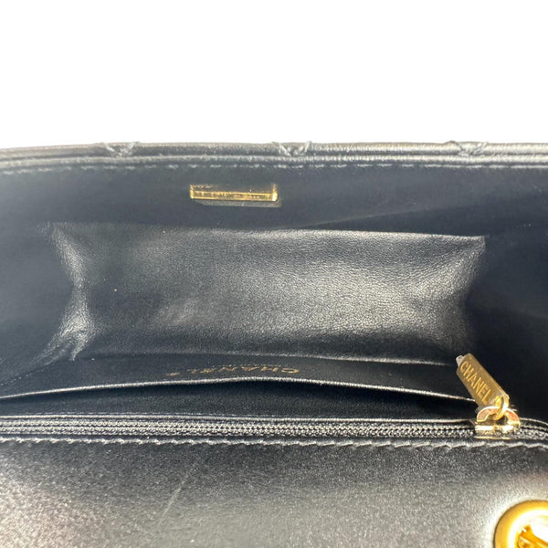 CHANEL Reissue 2.55 Crystal Charms 225 Flap Quilted Leather Crossbody Bag Black