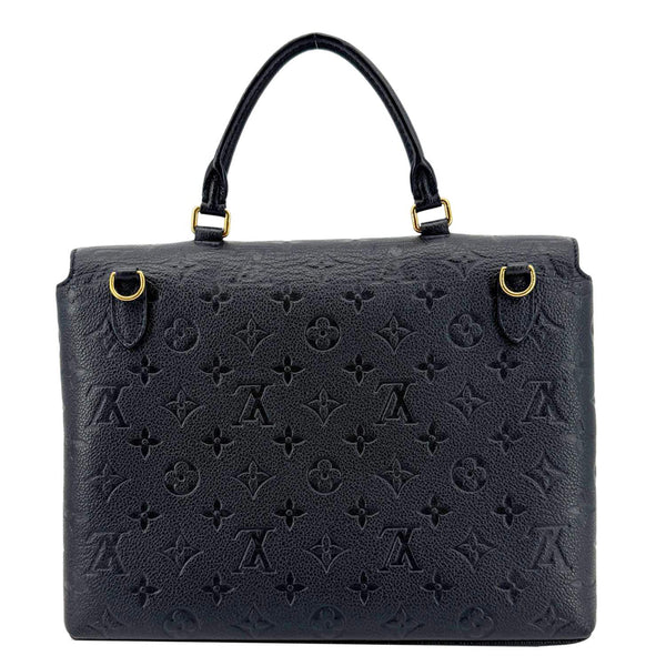 LOUIS VUITTON Marignan Empreinte Leather Shoulder Bag Black