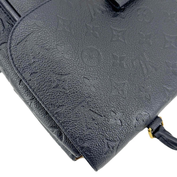 LOUIS VUITTON Marignan Empreinte Leather Shoulder Bag Black