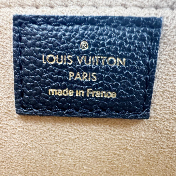 LOUIS VUITTON Marignan Empreinte Leather Shoulder Bag Black