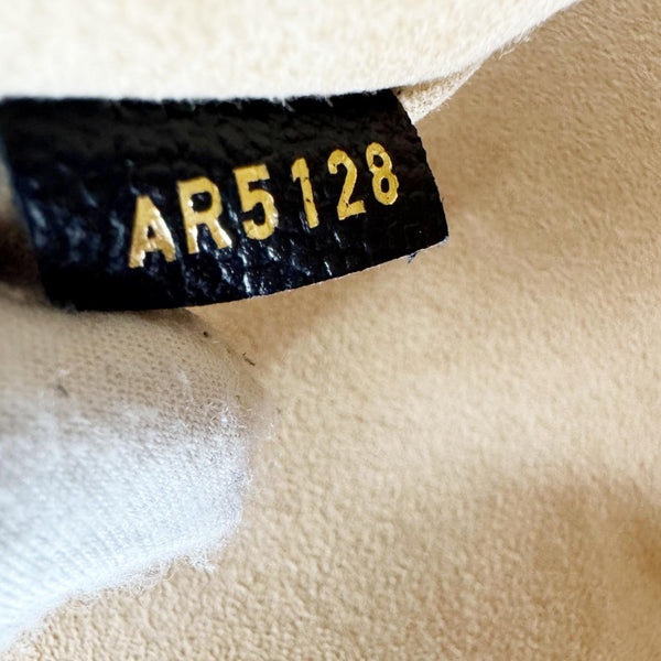 LOUIS VUITTON Marignan Empreinte Leather Shoulder Bag Black