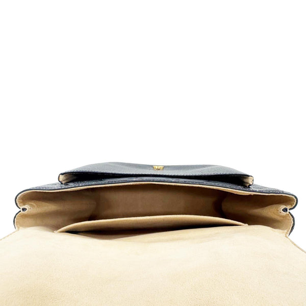 LOUIS VUITTON Marignan Empreinte Leather Shoulder Bag Black