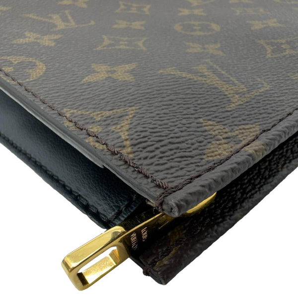 LOUIS VUITTON Toilette 26 Poche Monogram Canvas Pouch Brown