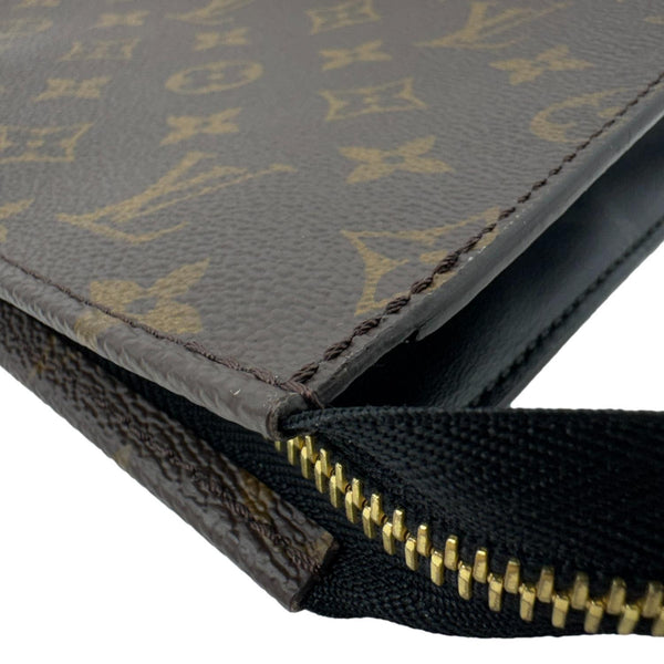 LOUIS VUITTON Toilette 26 Poche Monogram Canvas Pouch Brown