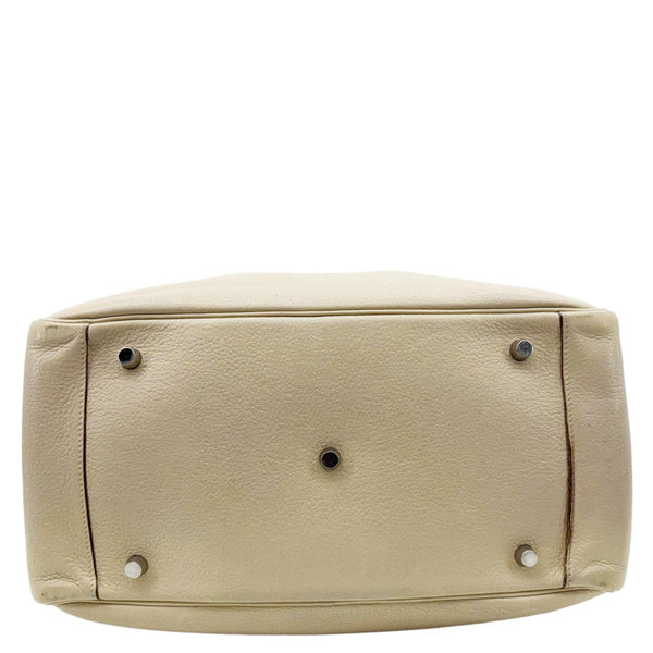 HERMES Lindy 34 Taurillon Clemence Leather Shoulder Bag Beige