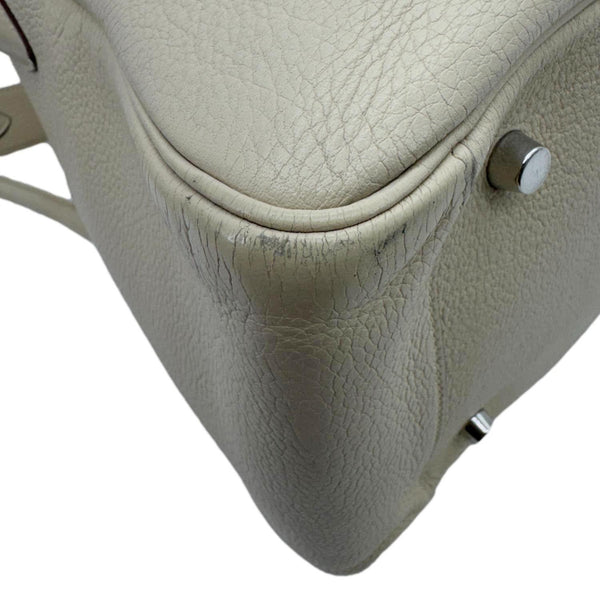 HERMES Lindy 34 Taurillon Clemence Leather Shoulder Bag Beige