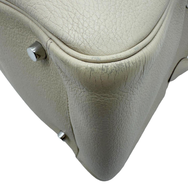 HERMES Lindy 34 Taurillon Clemence Leather Shoulder Bag Beige