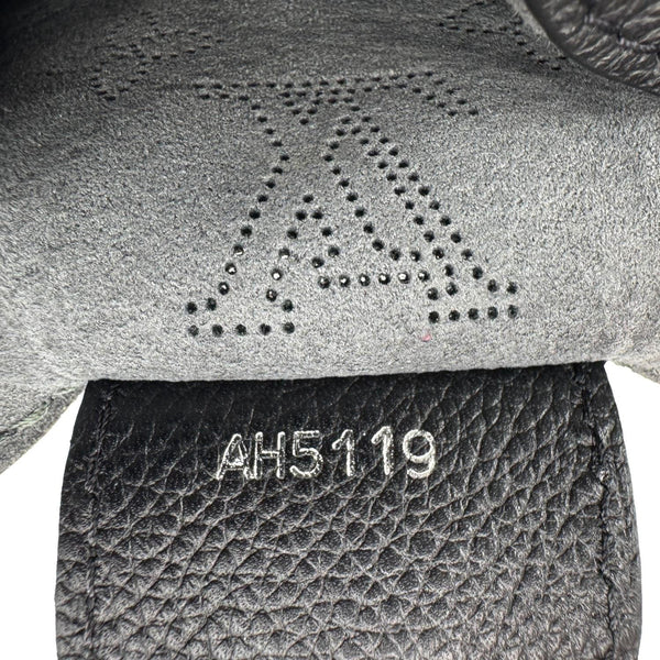 LOUIS VUITTON Carmel Mahina Leather Hobo Bag Black