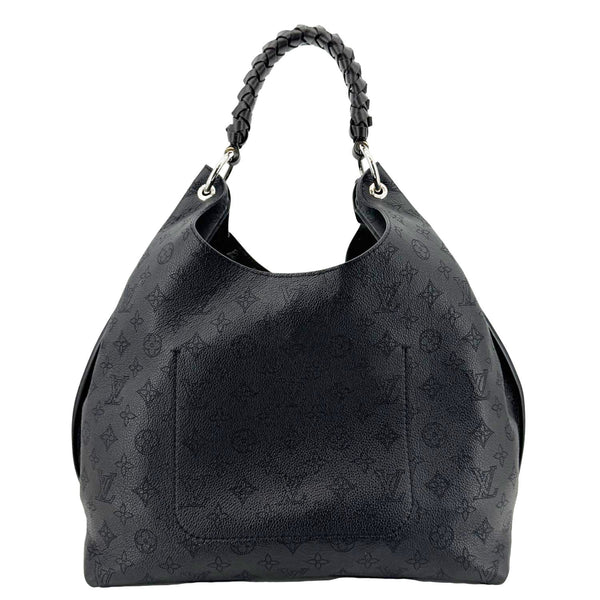 LOUIS VUITTON Carmel Mahina Leather Hobo Bag Black