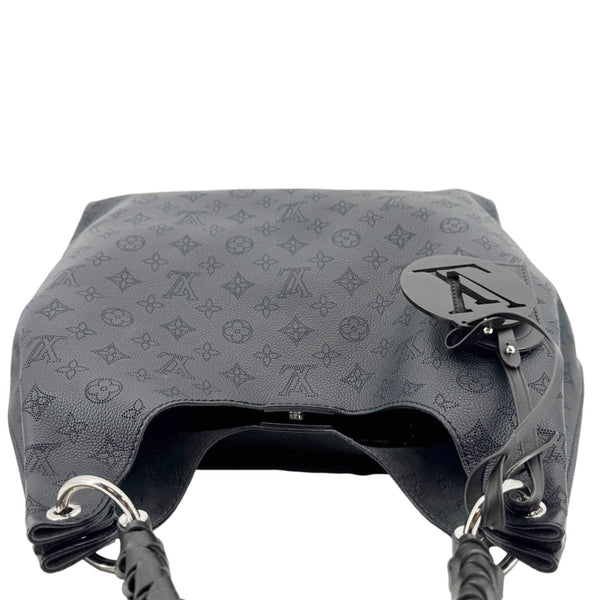 LOUIS VUITTON Carmel Mahina Leather Hobo Bag Black