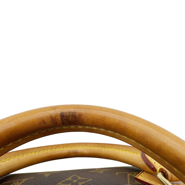 LOUIS VUITTON Speedy 30 Monogram Canvas Satchel Bag Brown