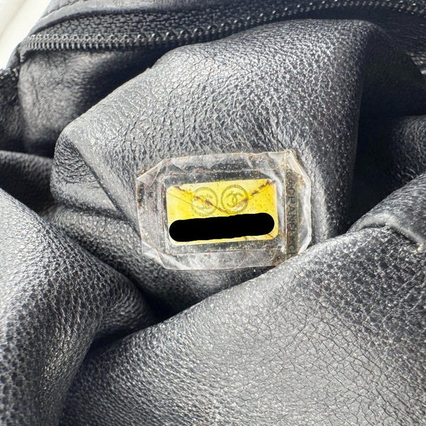 CHANEL Modern Chain Calfskin Leather Hobo Bag Black