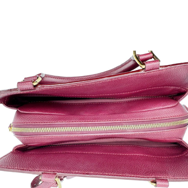 LOUIS VUITTON Vosges MM Empreinte Leather Shoulder Bag Raisin