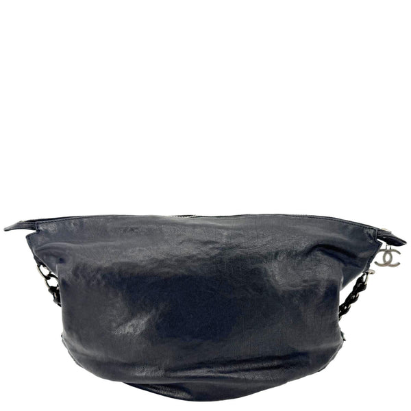 CHANEL Modern Chain Calfskin Leather Hobo Bag Black