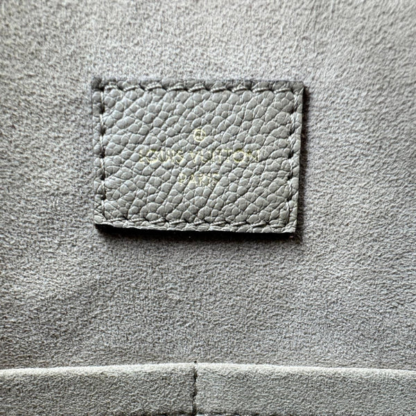 LOUIS VUITTON Maida Monogram Empreinte Leather Hobo Shoulder Bag Beige