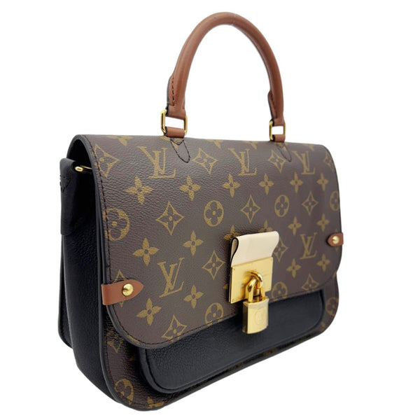 LOUIS VUITTON Vaugirard Monogram Canvas Shoulder Bag Black