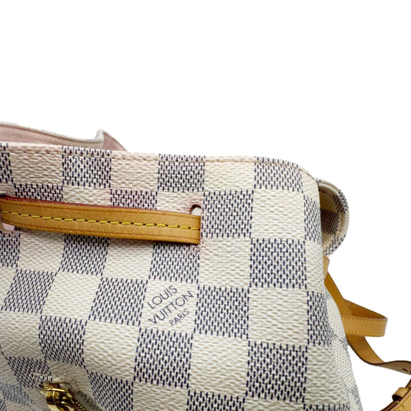 LOUIS VUITTON Sperone Damier Azur Backpack Bag Rose Ballerine