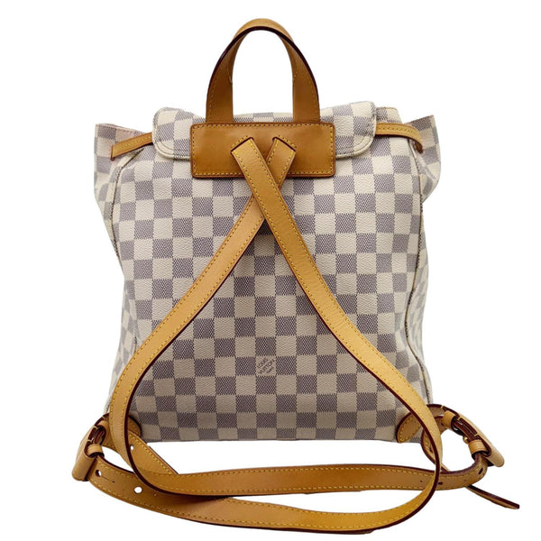 LOUIS VUITTON Sperone Damier Azur Backpack Bag Rose Ballerine