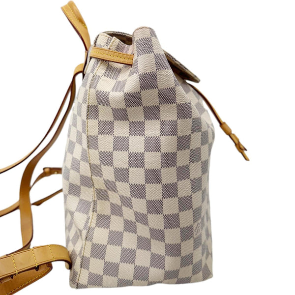 LOUIS VUITTON Sperone Damier Azur Backpack Bag Rose Ballerine