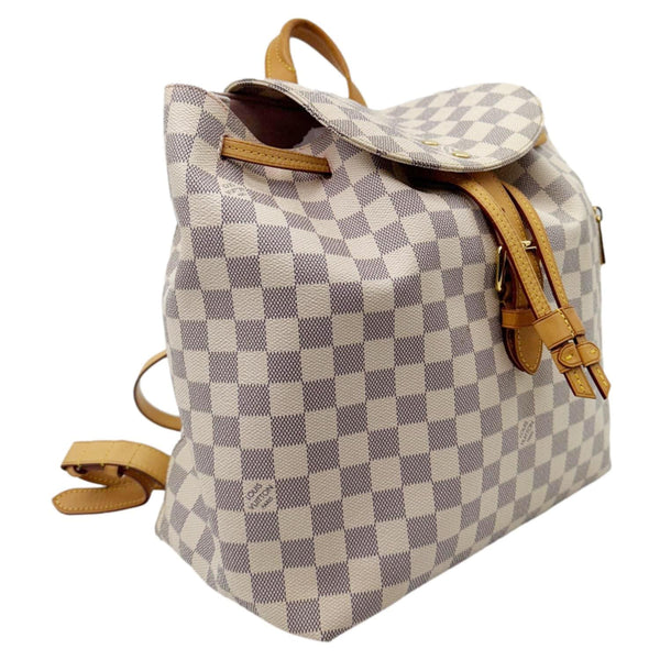 LOUIS VUITTON Sperone Damier Azur Backpack Bag Rose Ballerine