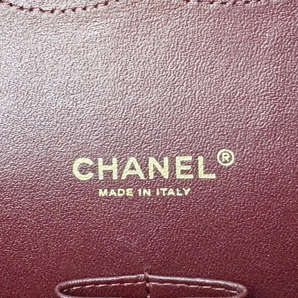 CHANEL Maxi Classic Double Flap Caviar Leather Shoulder Bag Black