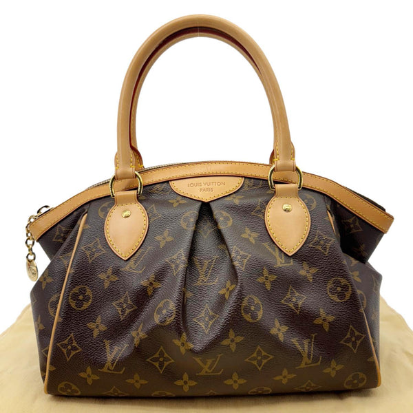 LOUIS VUITTON Tivoli PM Monogram Canvas Satchel Bag Brown