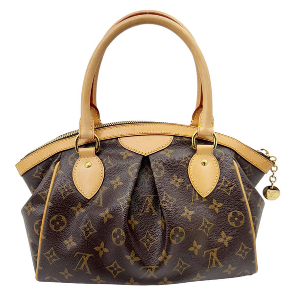 LOUIS VUITTON Tivoli PM Monogram Canvas Satchel Bag Brown