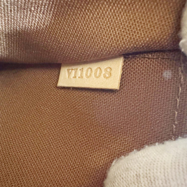 LOUIS VUITTON Tivoli PM Monogram Canvas Satchel Bag Brown