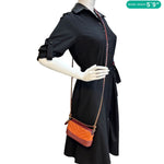 CHANEL Gabrielle Double Zip Quilted Aged Calfskin Leather Crossbody Bag Orange