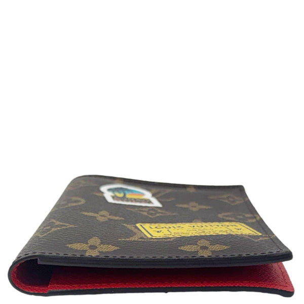 LOUIS VUITTON Passport Cover World Tour Monogram Canvas Wallet Brown