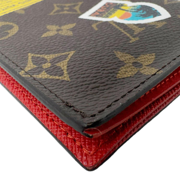 LOUIS VUITTON Passport Cover World Tour Monogram Canvas Wallet Brown