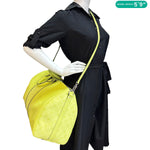 LOUIS VUITTON Keepall 50 Bandouliere Monogram Taigarama Travel Bag Lemon Yellow