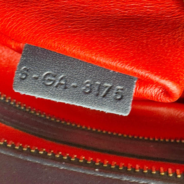 CELINE Luggage Leather Satchel Bag Blue