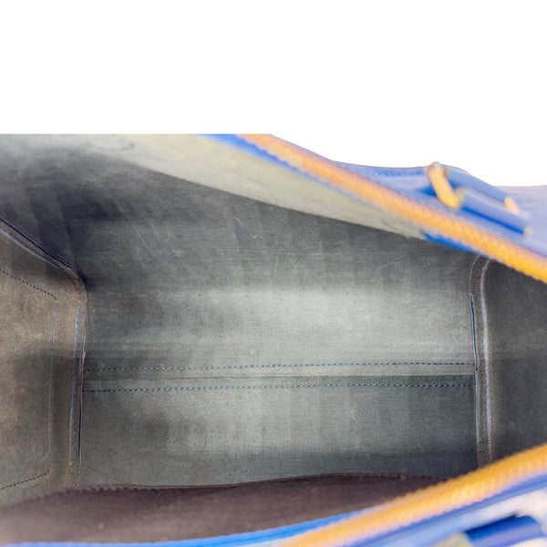 LOUIS VUITTON Speedy 30 Epi Leather Satchel Bag Blue