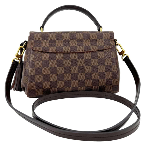 LOUIS VUITTON Croisette Damier Ebene Crossbody Bag Brown