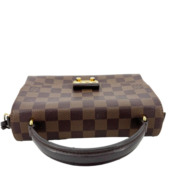 LOUIS VUITTON Croisette Damier Ebene Crossbody Bag Brown