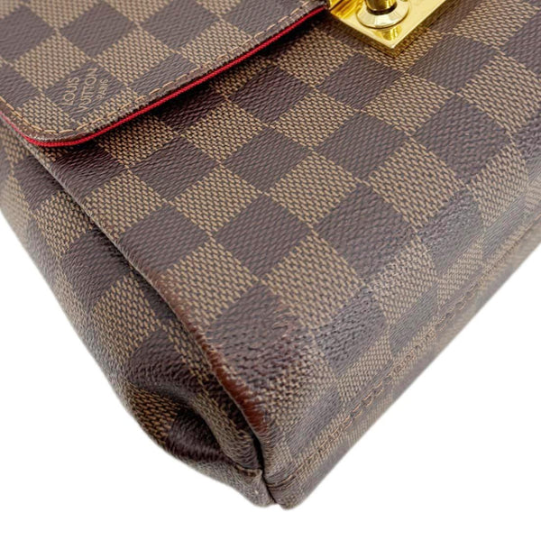 LOUIS VUITTON Croisette Damier Ebene Crossbody Bag Brown