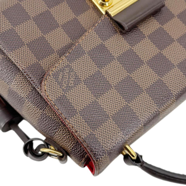 LOUIS VUITTON Croisette Damier Ebene Crossbody Bag Brown