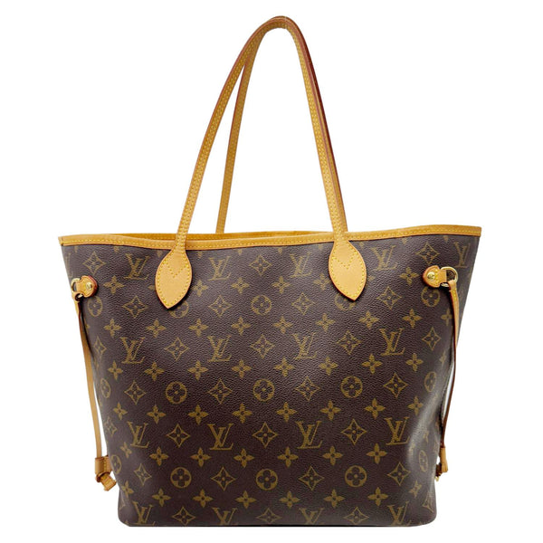 LOUIS VUITTON Neverfull MM Monogram Canvas Shoulder Bag Brown