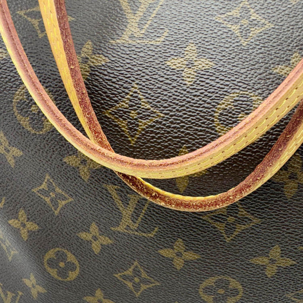 LOUIS VUITTON Neverfull MM Monogram Canvas Shoulder Bag Brown