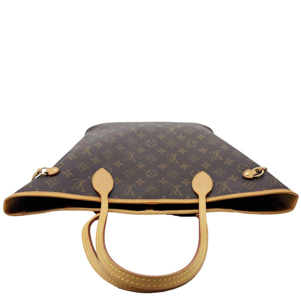 LOUIS VUITTON Neverfull MM Monogram Canvas Shoulder Bag Brown