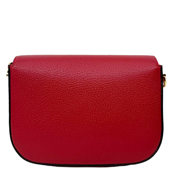 GUCCI X ADIDAS Horsebit 1955 Small Dollar Calfskin Leather Crossbody Bag Red 658374