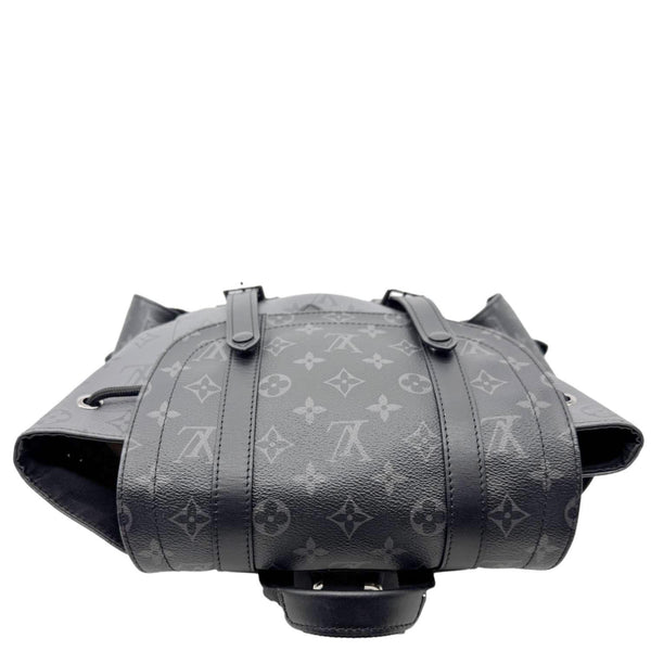 LOUIS VUITTON Christopher MM Reverse Monogram Eclipse Canvas Backpack Black
