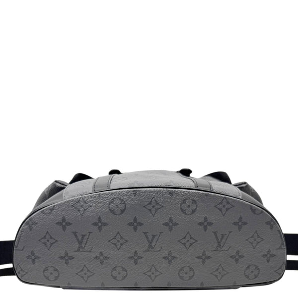 LOUIS VUITTON Christopher MM Reverse Monogram Eclipse Canvas Backpack Black