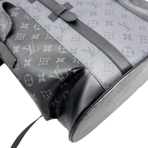 LOUIS VUITTON Christopher MM Reverse Monogram Eclipse Canvas Backpack Black