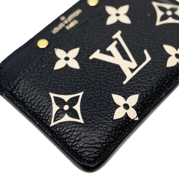 LOUIS VUITTON Monogram Empreinte Leather Card Holder Bicolor