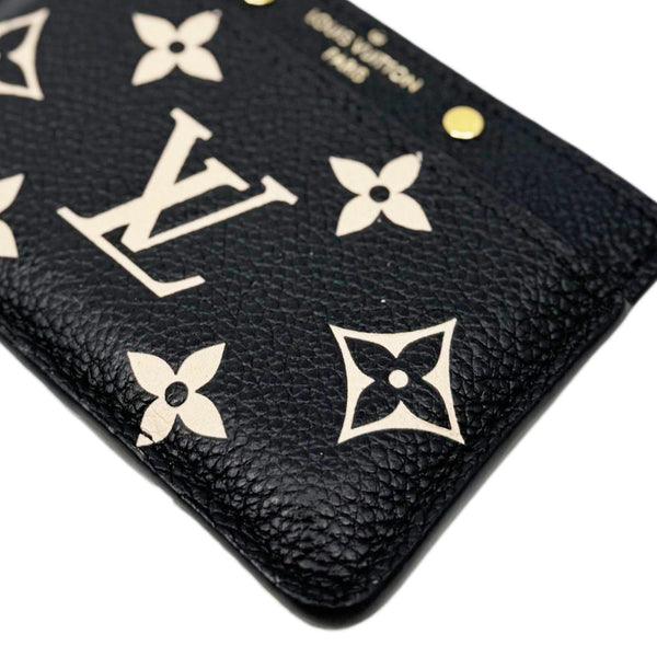 LOUIS VUITTON Monogram Empreinte Leather Card Holder Bicolor