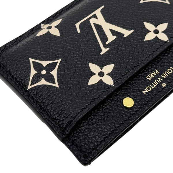 LOUIS VUITTON Monogram Empreinte Leather Card Holder Bicolor